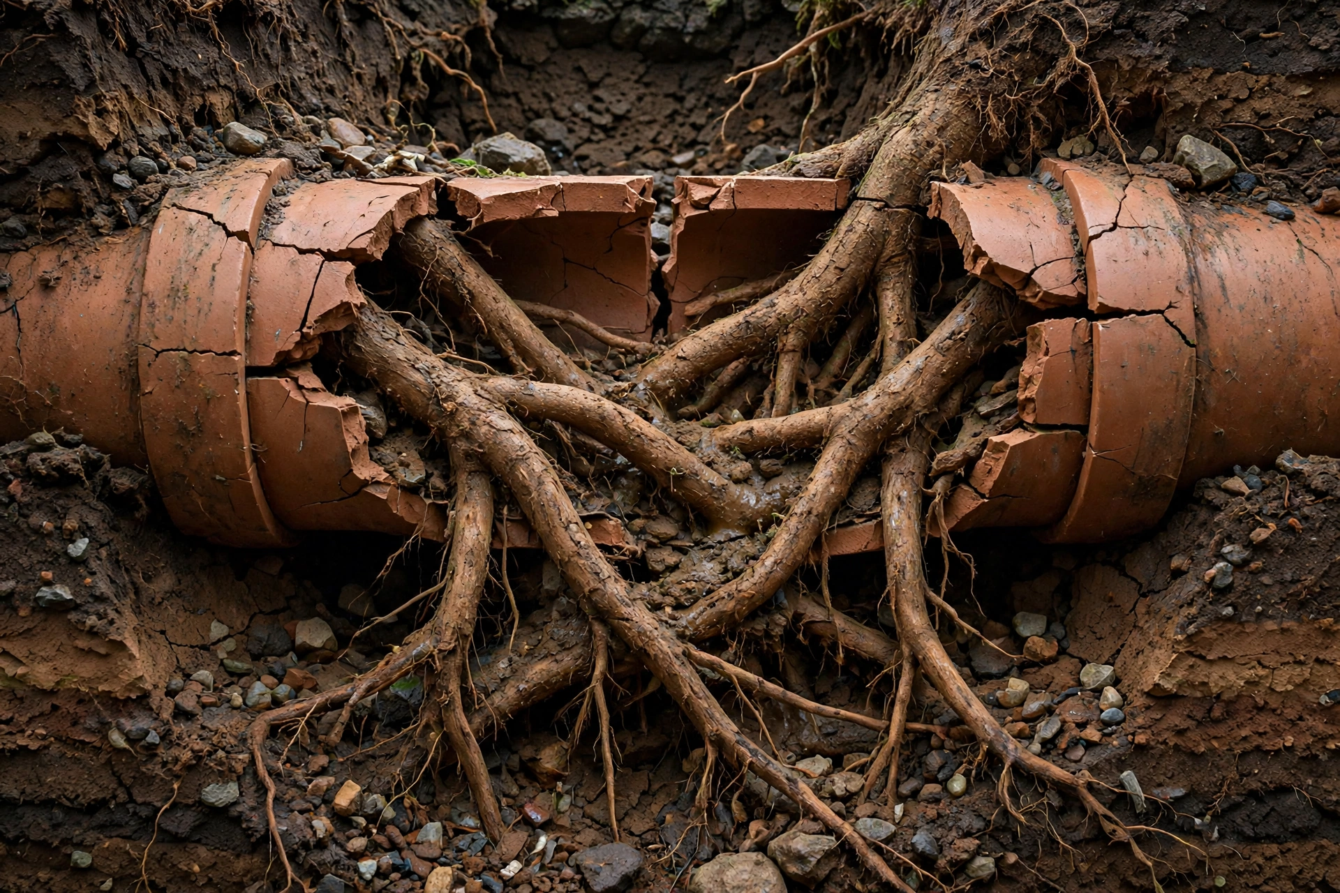 Clearing tree roots from sewer lines in Compton, CA