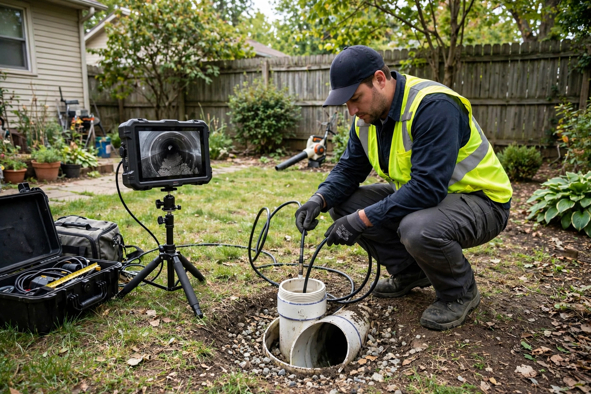 Sewer camera inspection in Cypress, CA