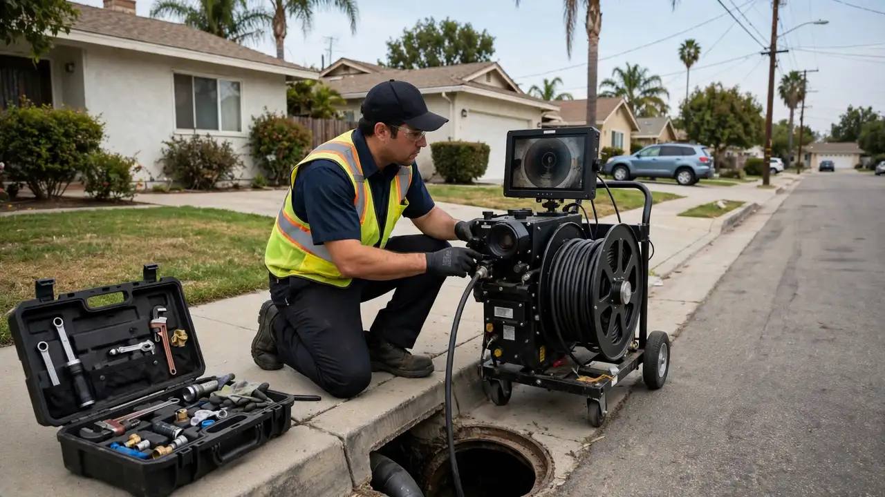 Sewer line repair service in Compton, CA