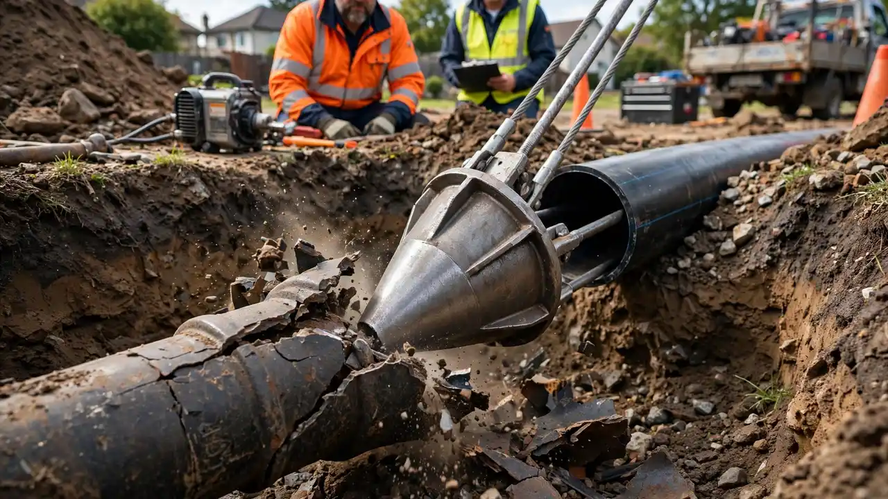 Pipe bursting method — Cerritos, CA
