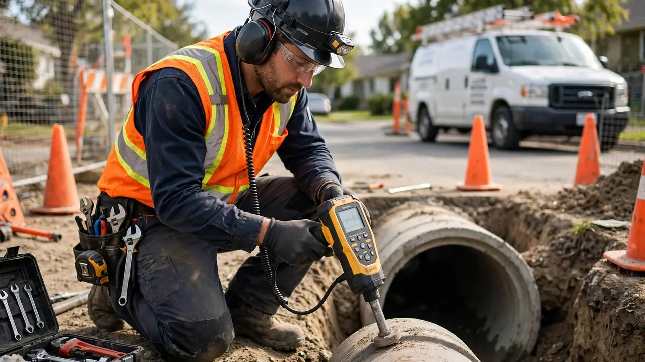 Sewer leak detection equipment — Cerritos, CA