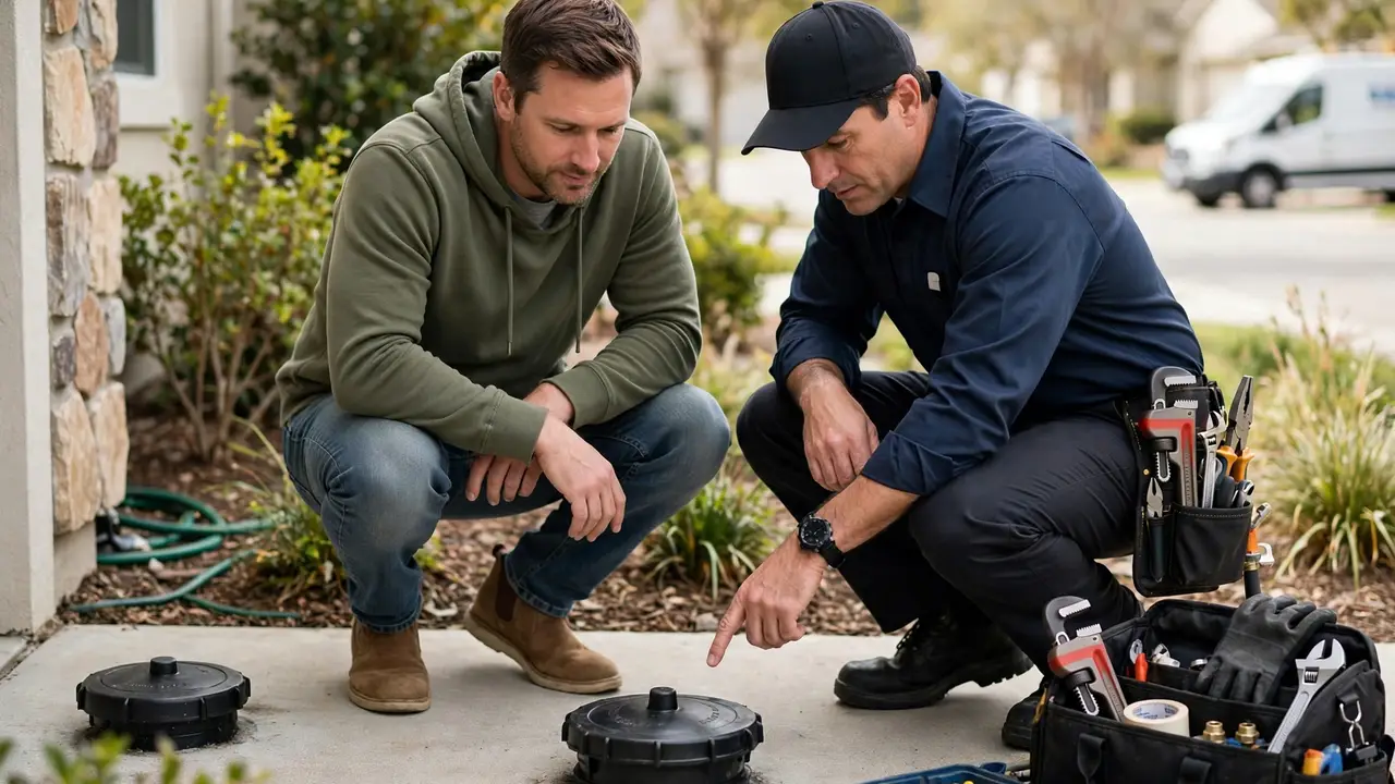 Sewer cleanout maintenance — Cerritos, CA