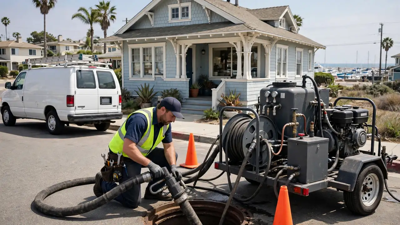 Servicios comerciales de alcantarillado en Long Beach, CA