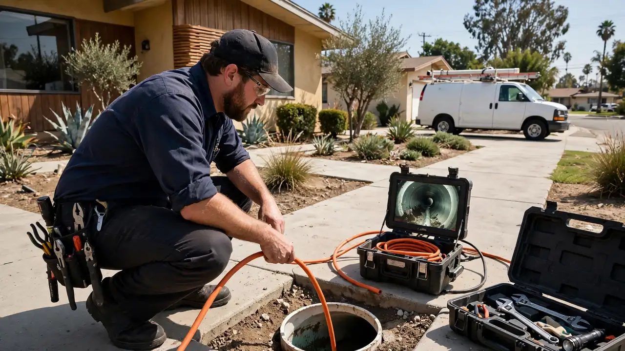 Sewer Camera Inspection in Fullerton, CA