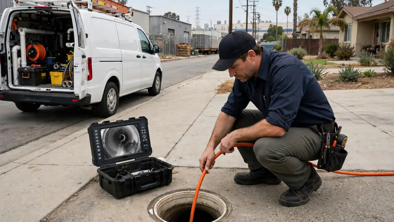 Sewer Camera Inspection in Paramount, CA