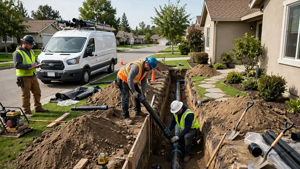 Sewer Line Installation in Bellflower, CA