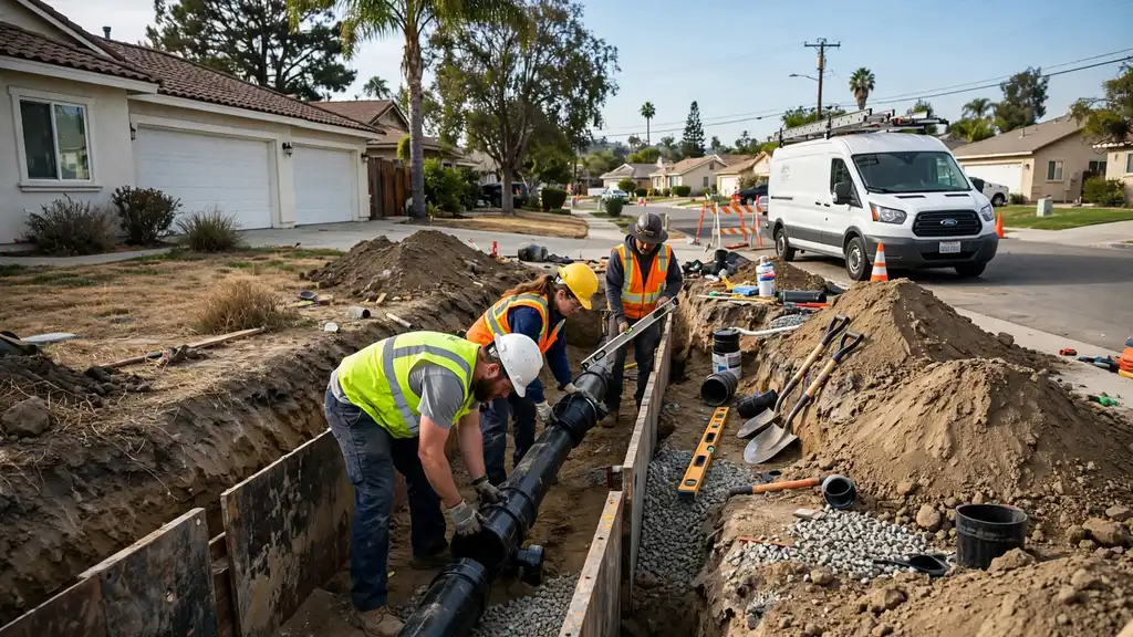 Sewer Line Installation in Buena Park, CA
