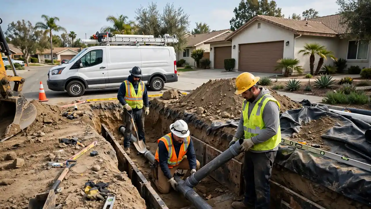 Sewer Line Installation in Cypress, CA