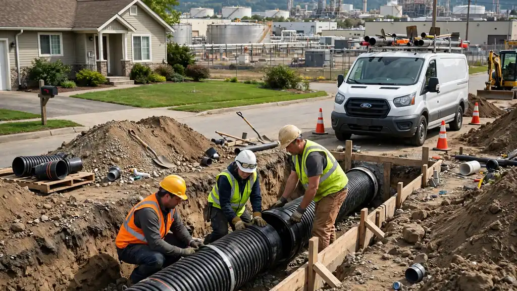 Sewer Line Installation in Garden Grove, CA