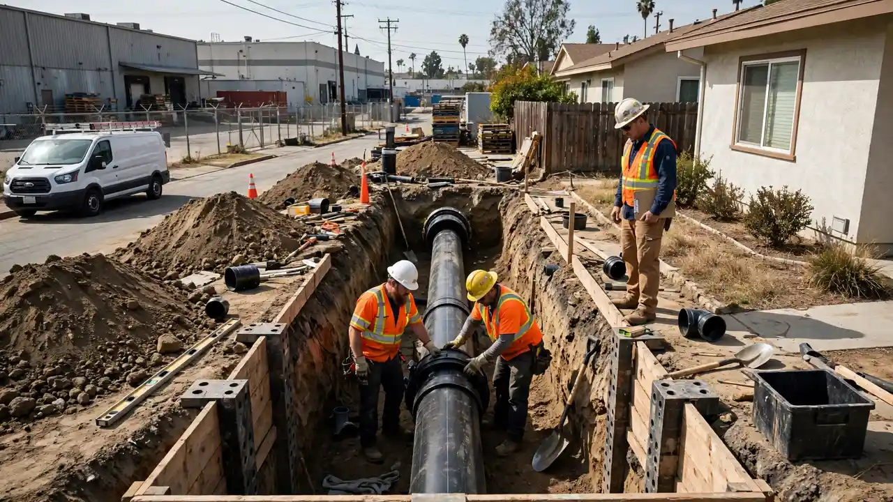 Sewer Line Installation in Paramount, CA