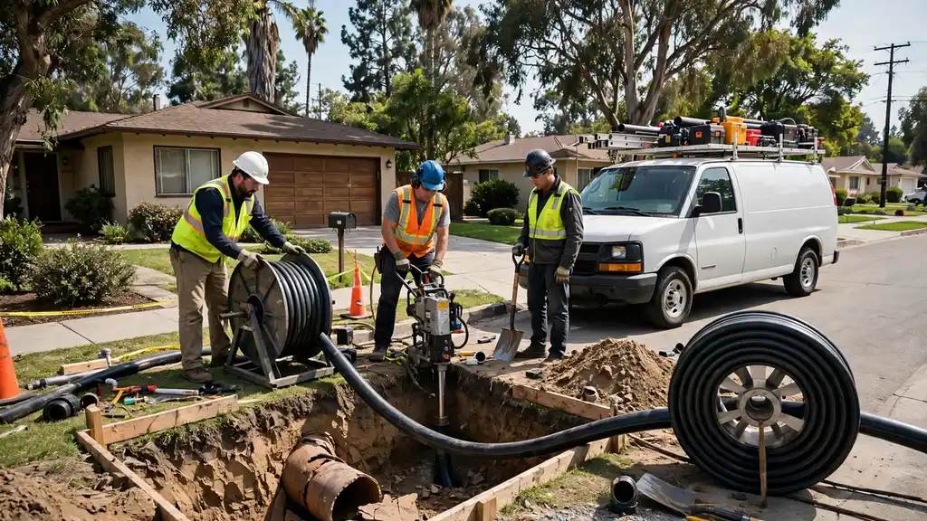 Reemplazo de línea de alcantarillado in Anaheim, CA
