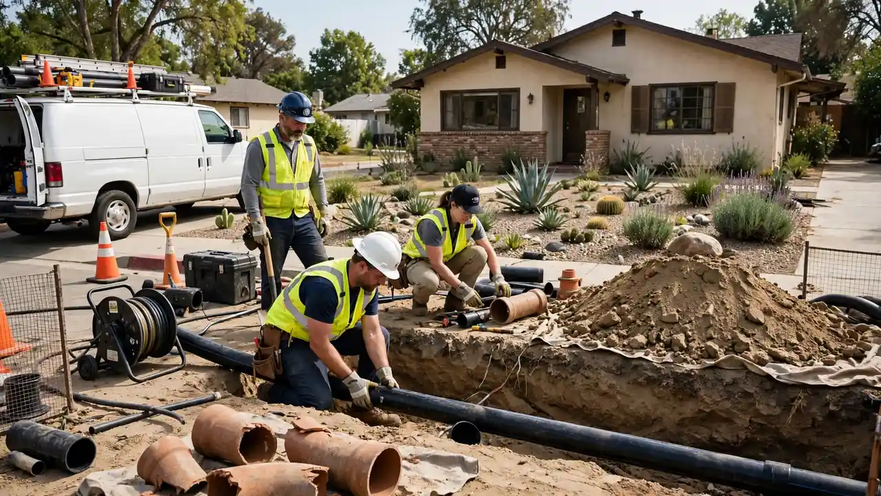 Sewer Line Replacement in Bellflower, CA
