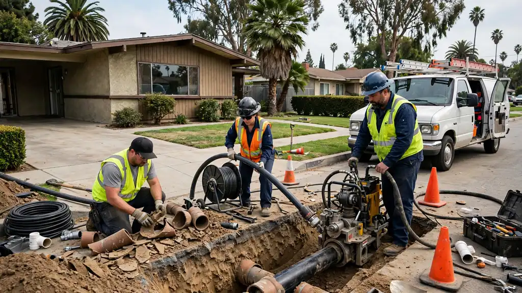 Sewer Line Replacement in Fullerton, CA