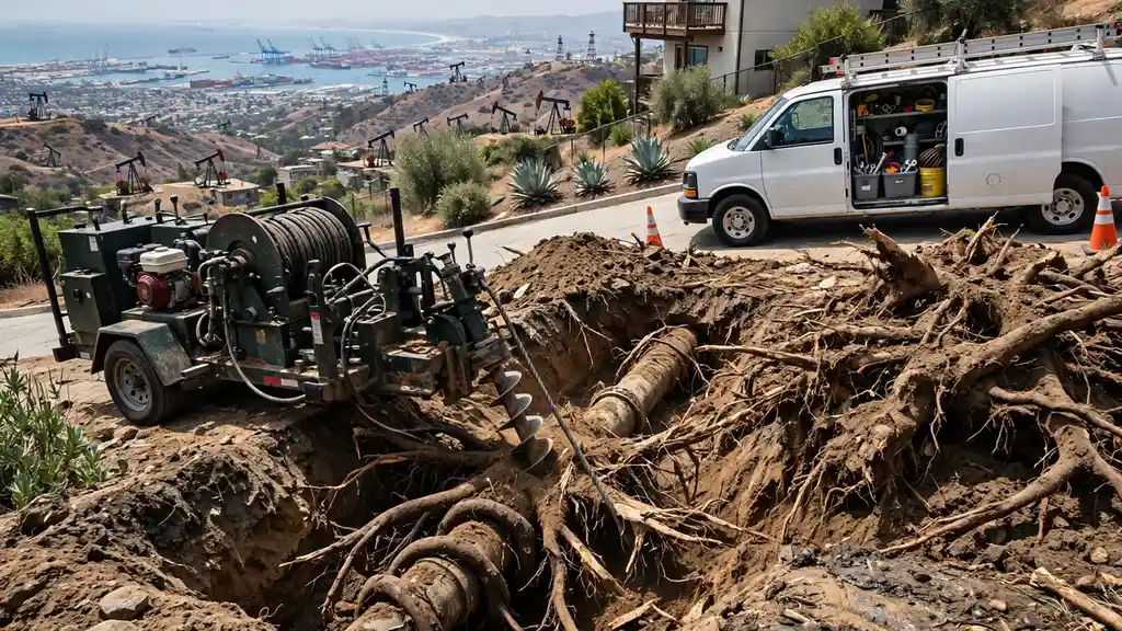 Eliminación de raíces de árboles in Signal Hill, CA