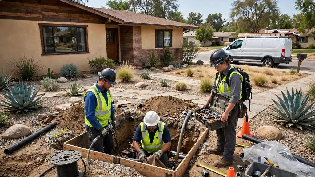 Reparación de alcantarillado sin zanja in Bellflower, CA