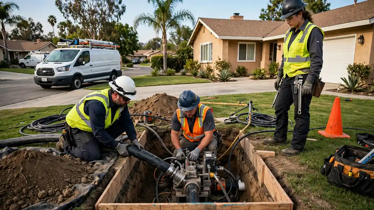 Reparación de alcantarillado sin zanja in Buena Park, CA