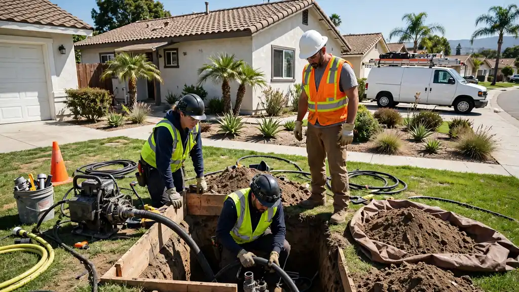 Reparación de alcantarillado sin zanja in Hawaiian Gardens, CA