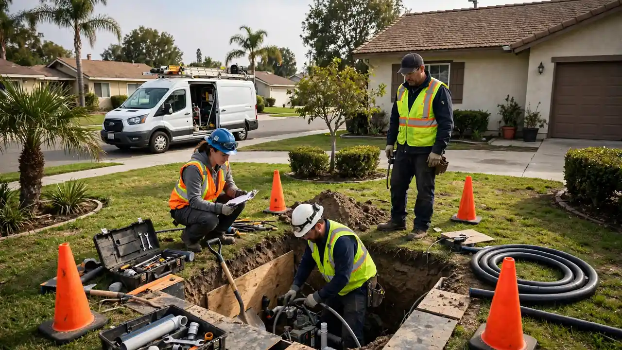 Reparación de alcantarillado sin zanja in Lakewood, CA