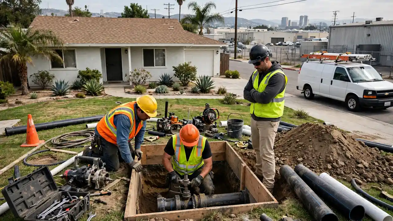 Reparación de alcantarillado sin zanja in Santa Fe Springs, CA