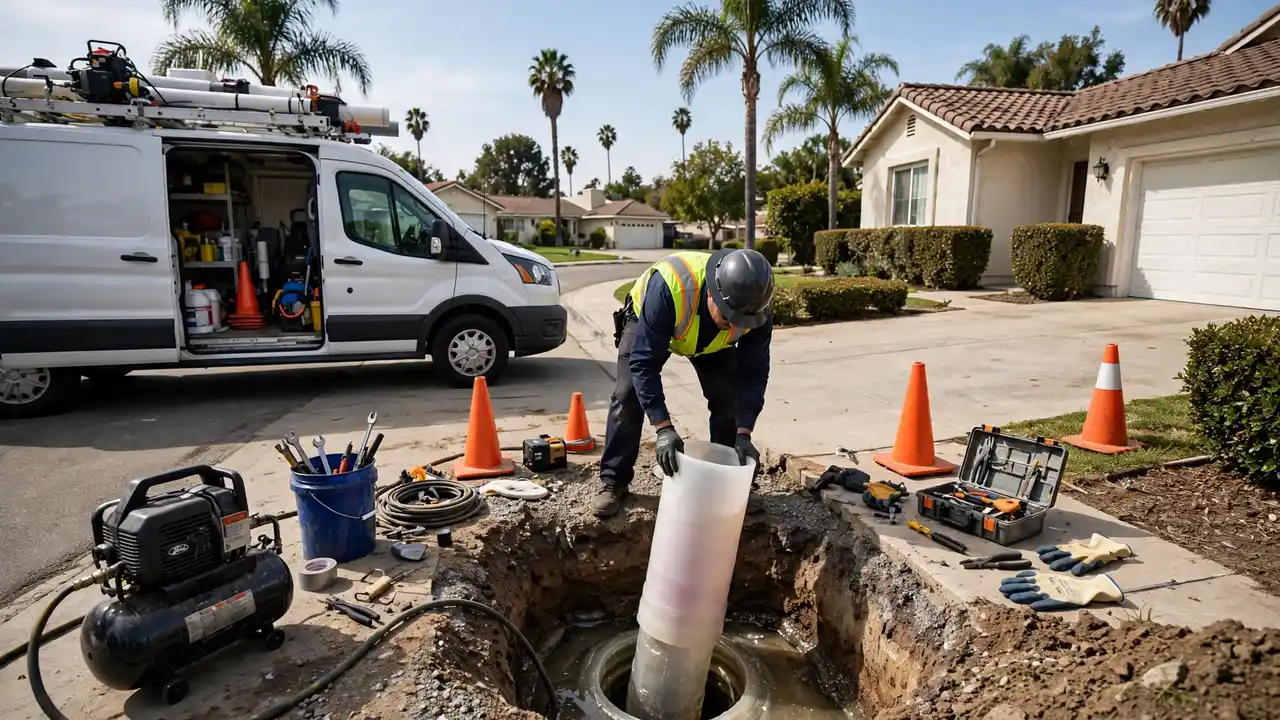 Instalación de revestimiento CIPP en Cerritos, CA