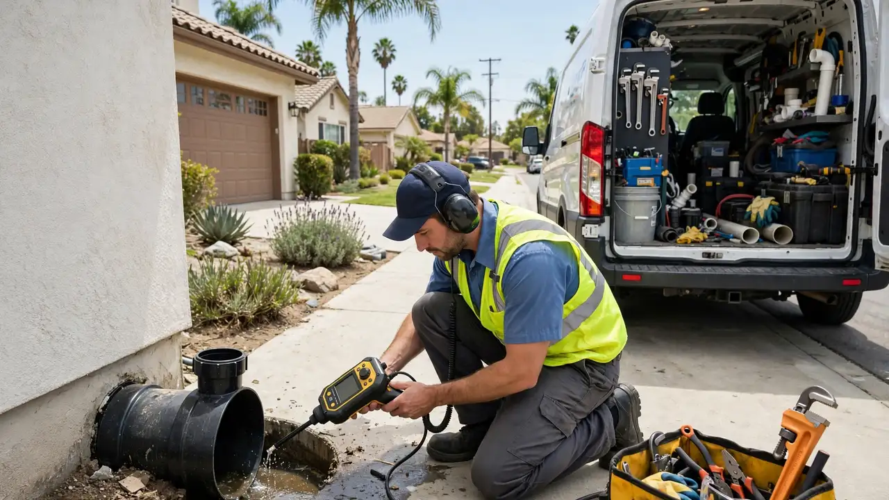 Sewer leak detection in Cerritos, CA