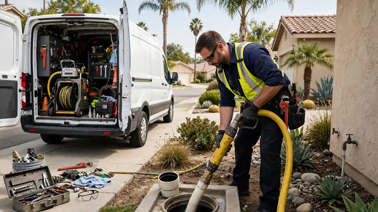 Sewer line cleaning in Cerritos, CA