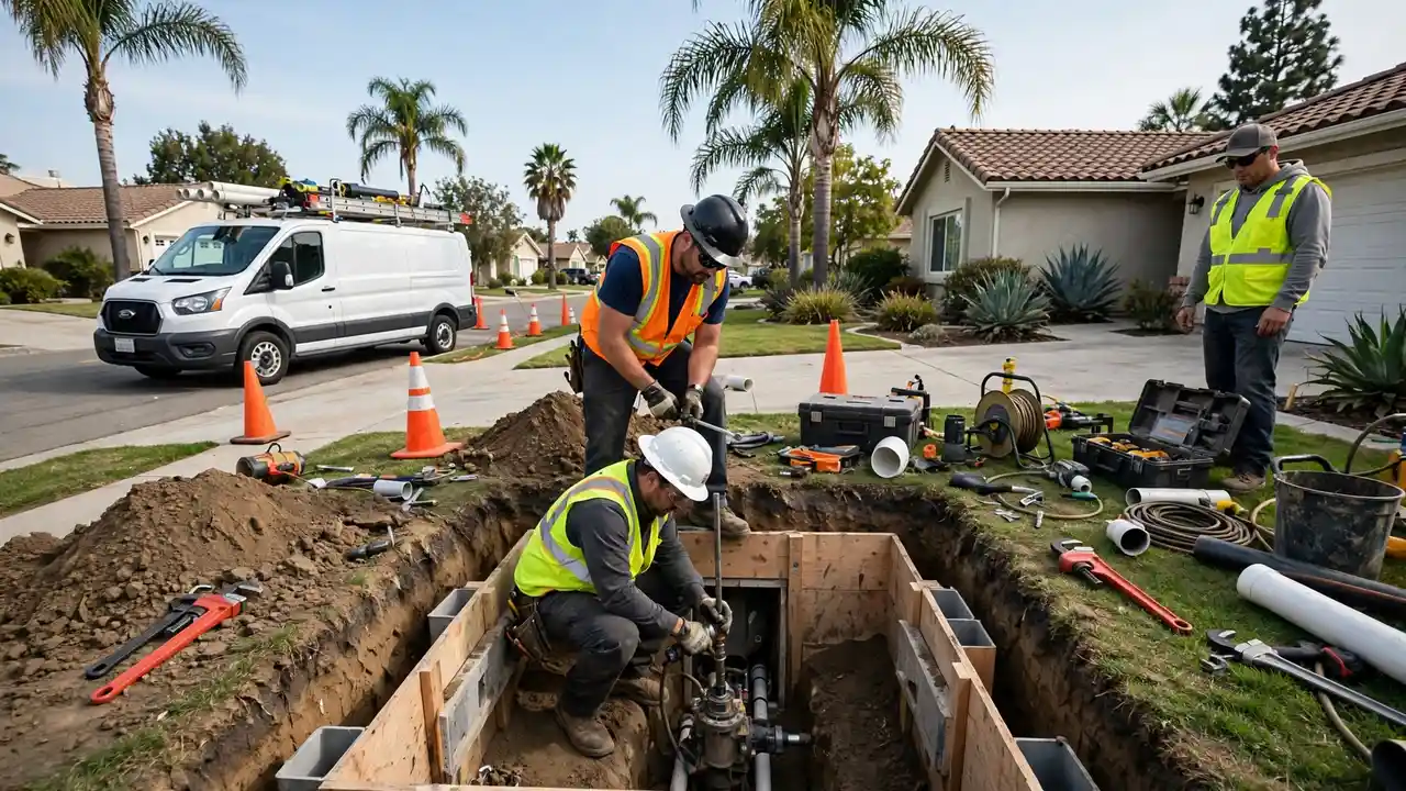 Trenchless sewer repair in Cerritos, CA